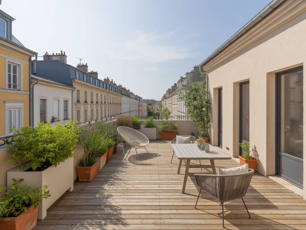 Amenager une terrasse exterieure : idées d’architecte pour optimiser confort, lumière et intimité en ville