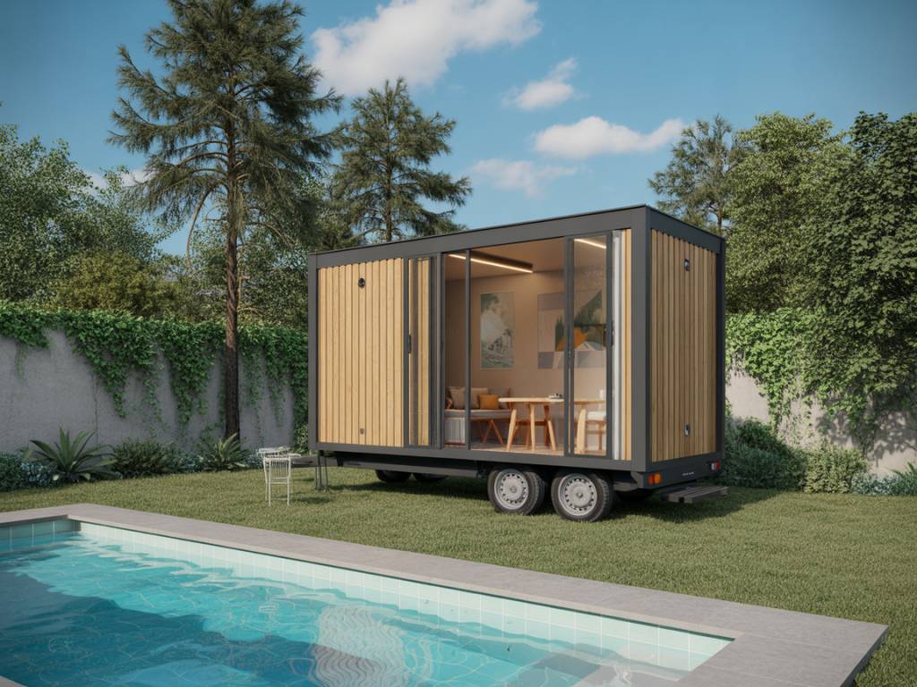 Transport abri piscine occasion : comment intégrer un abri mobile dans un projet architectural contemporain